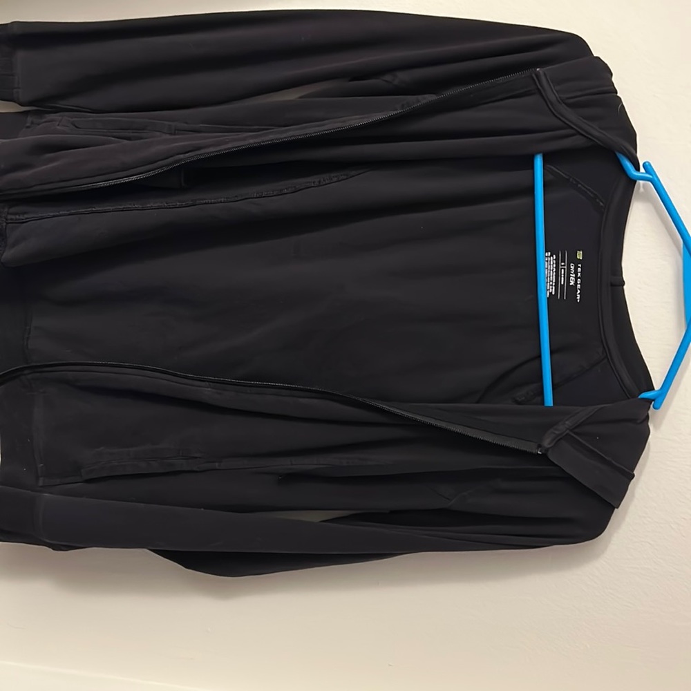 black zip up